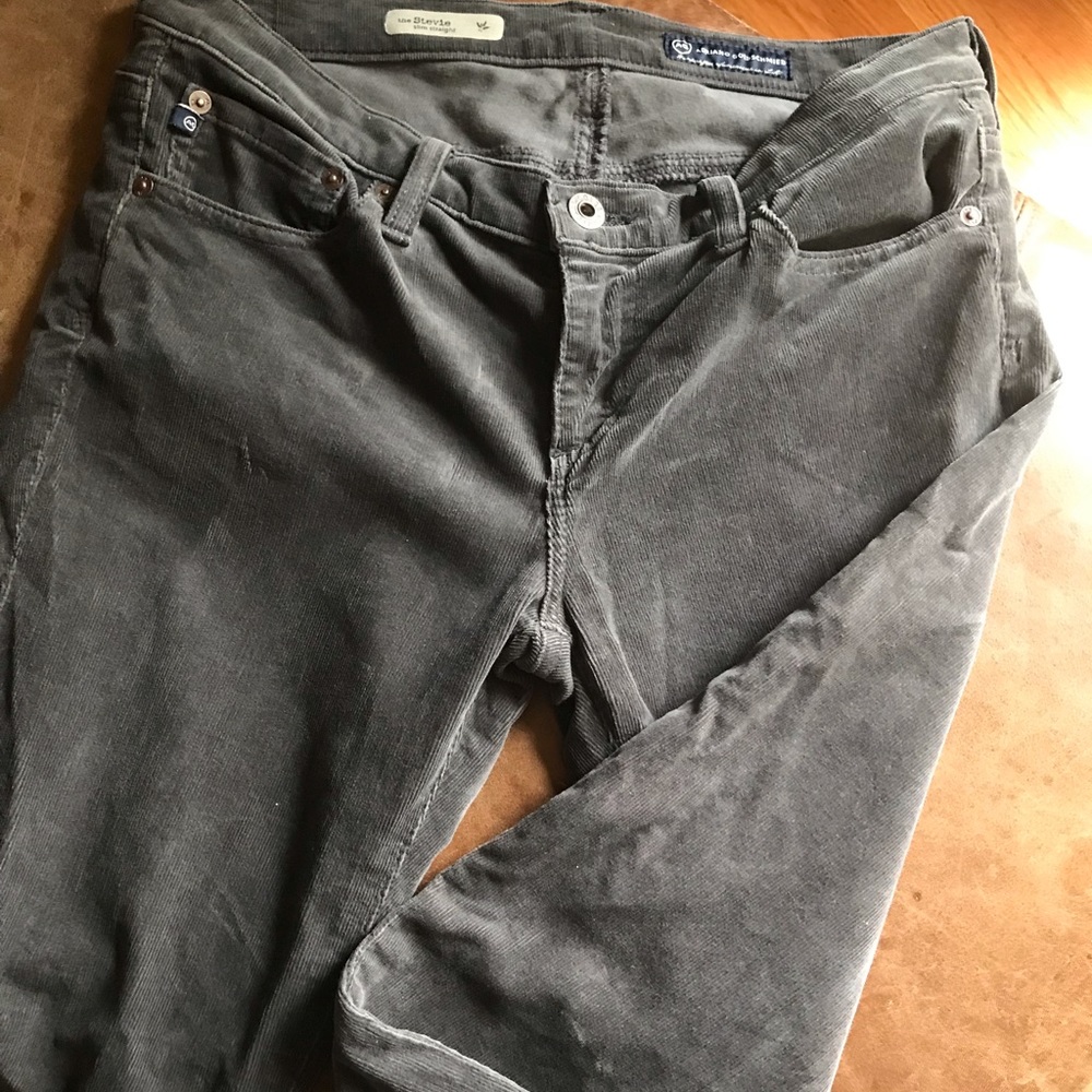 AG The Stevie Slim Straight Curduroys